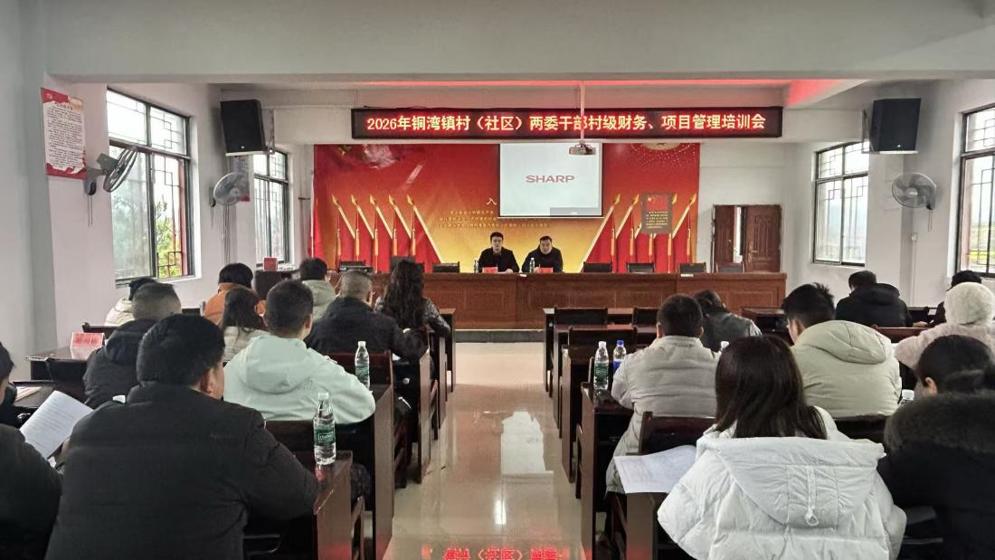 中方县铜湾镇举办村级财务管理培训