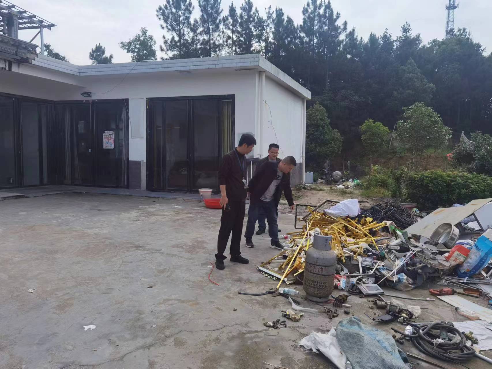 长乐镇对辖区废品收购站开展安全检查