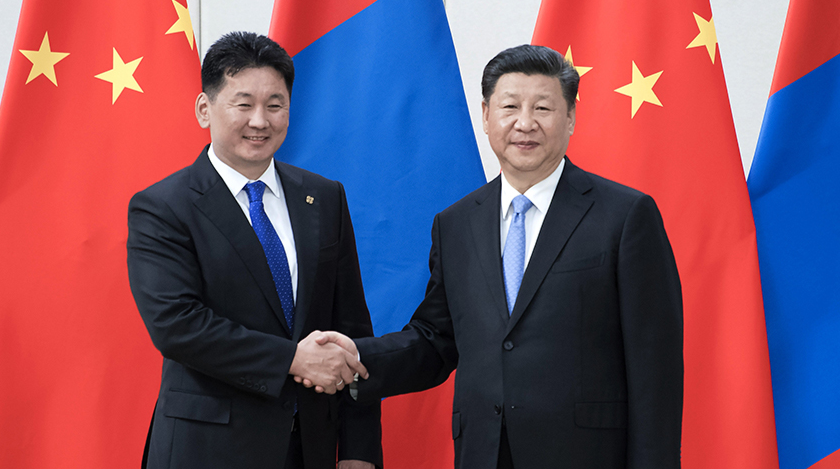 中共中央总书记、国家主席习近平同蒙古人民党主席、政府总理呼日勒苏赫互致信函