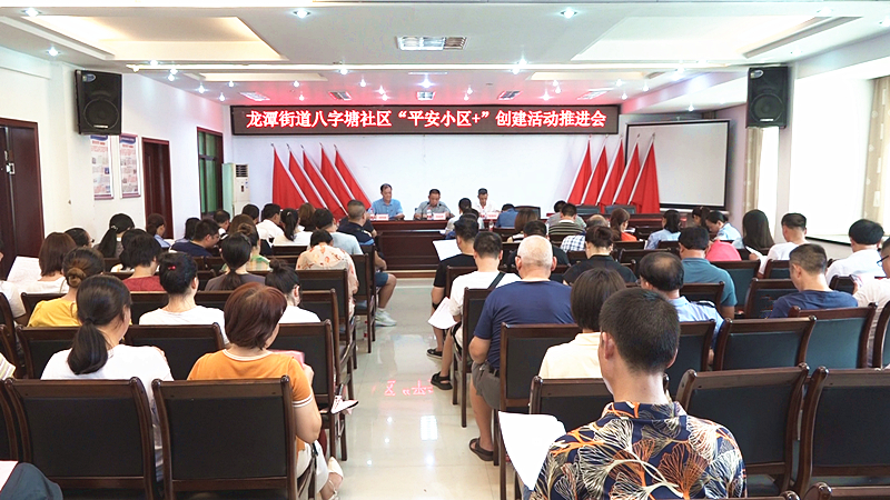 龙潭街道八字塘社区召开“平安小区+”创建工作推进会