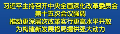 习近平：推动更深层次改革实行更高水平开放 为构建新发展格局提供强大动力