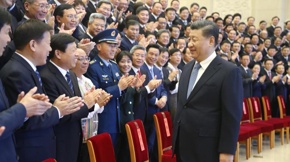 习近平会见全国精神文明建设表彰大会代表