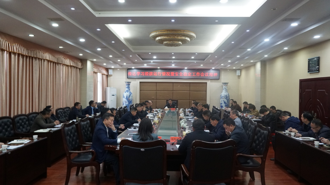 县政府召开传达学习市县经济运行情况暨安全稳定工作会议精神会议 彭生智：坚持产业发展  助推桂阳高质量发展