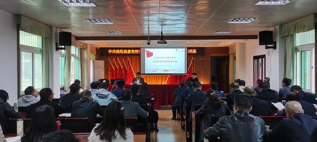 桂阳县委党校创新形式载体，让党史教育更走心