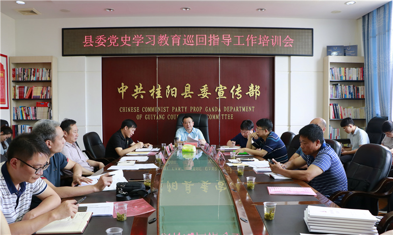 县委党史学习教育巡回指导组培训会召开
