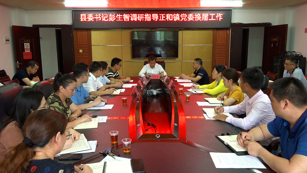 彭生智到正和镇调研乡镇党委换届工作并作党史学习教育主题宣讲