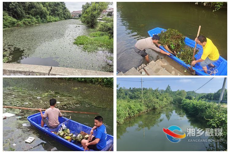 [东郊乡]清理河道垃圾 美化人居环境