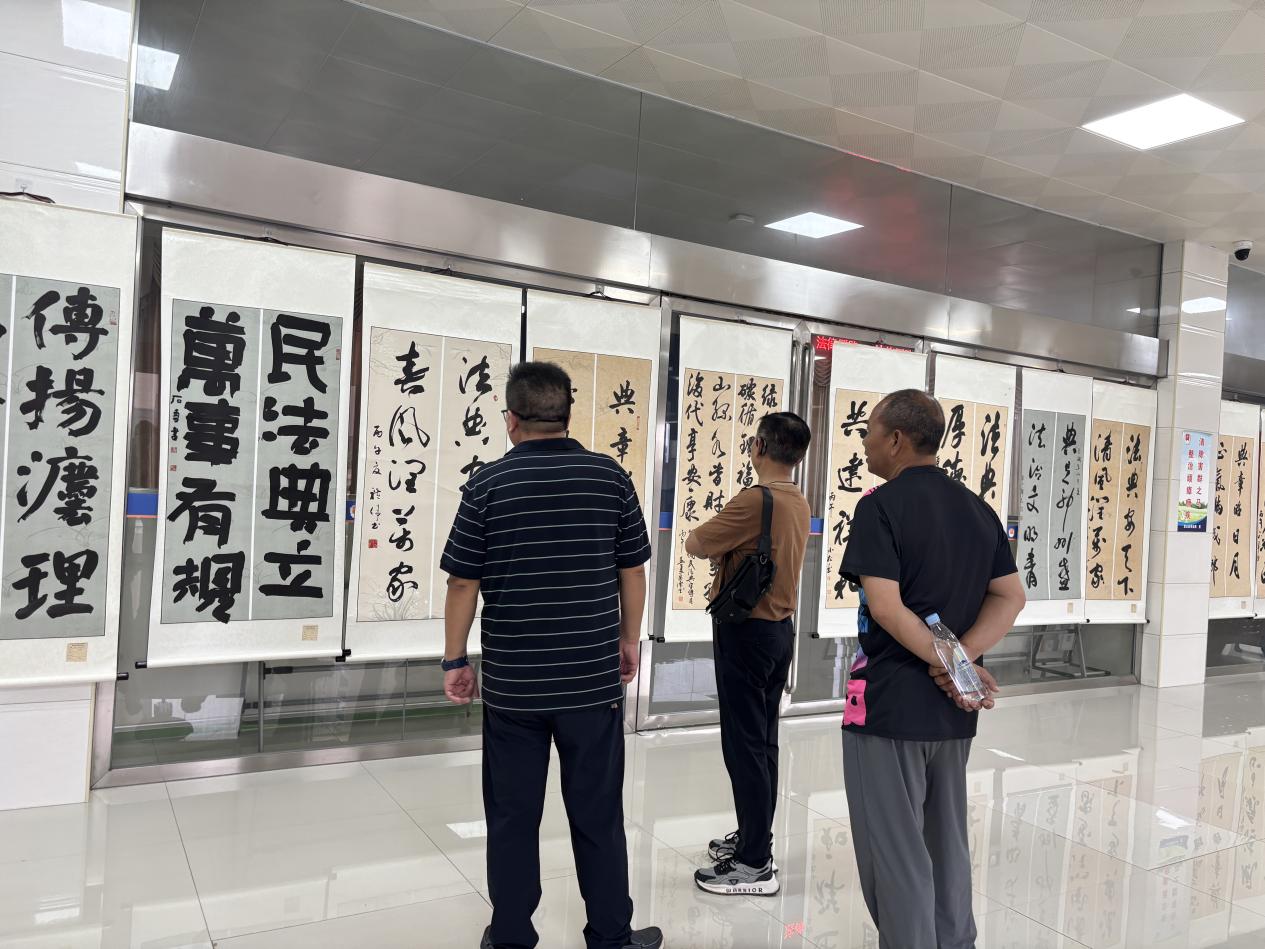 墨香润法典 法治入人心——蓝山县司法局举办“民法典宣传月”法治书法展