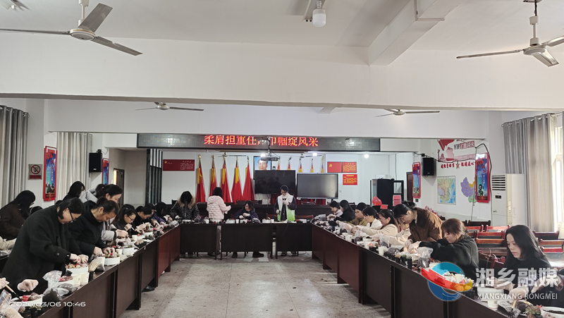 [金石镇]盆栽传温情  巾帼聚合力