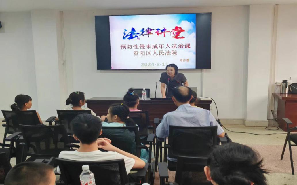 资阳区法院开展暑期普法进社区活动
