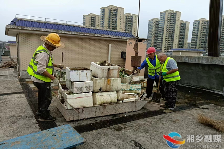 [新湘路街道]聚力楼顶环境整治 筑牢“头顶”安全防线