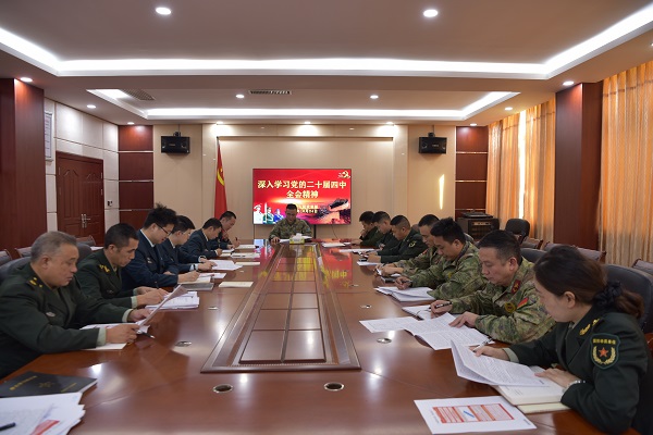 临武县人武部学习贯彻党的二十届四中全会精神