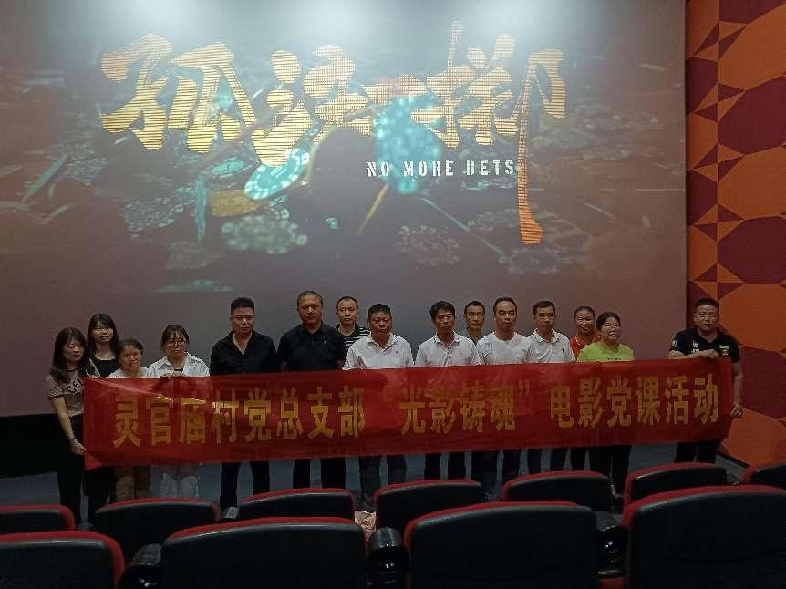 以影促教！石鼓区黄沙湾街道灵官庙村组织党员干部观看电影《孤注一掷》