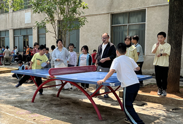 下马渡镇云盘町完小：激情乒乓 活力绽放
