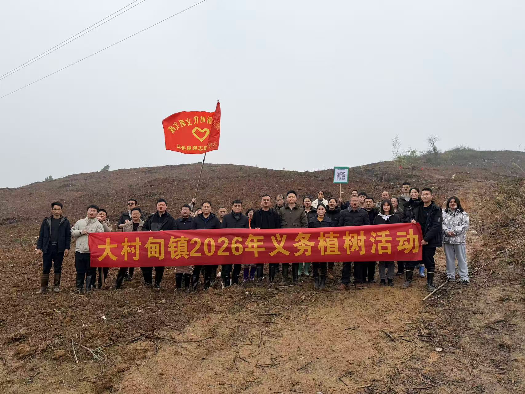 大村甸镇：义务植树添新绿 油茶兴镇助振兴