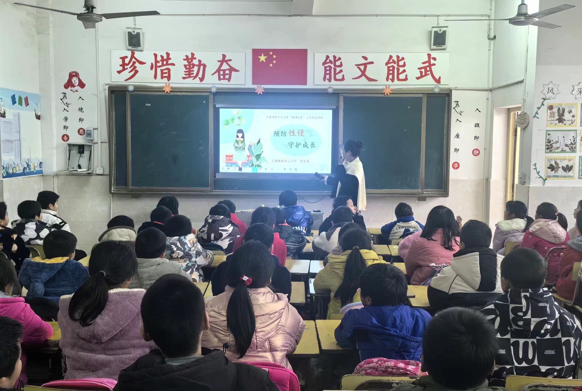 羊角塘镇：“利剑护蕾”进校园 巾帼助力伴成长