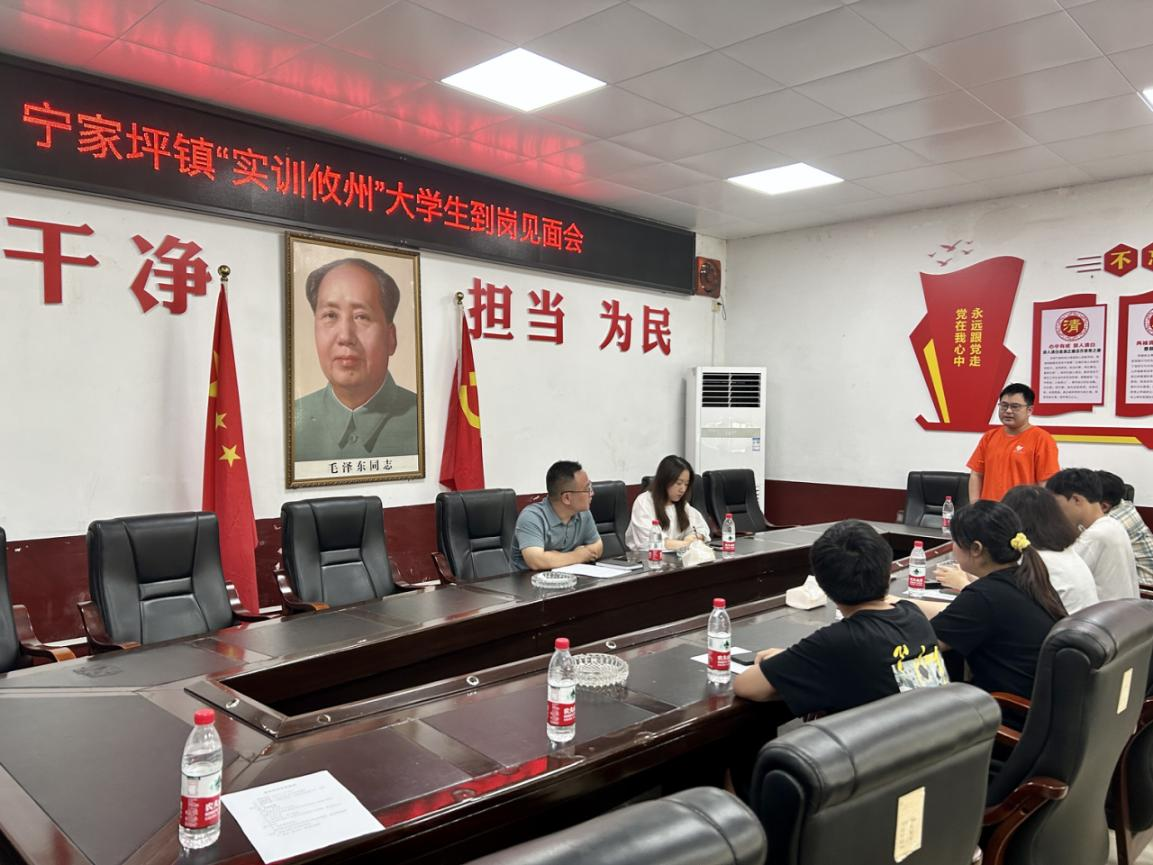 基层接地气 实践促成长 宁家坪镇召开“实训攸州”大学生到岗见面会
