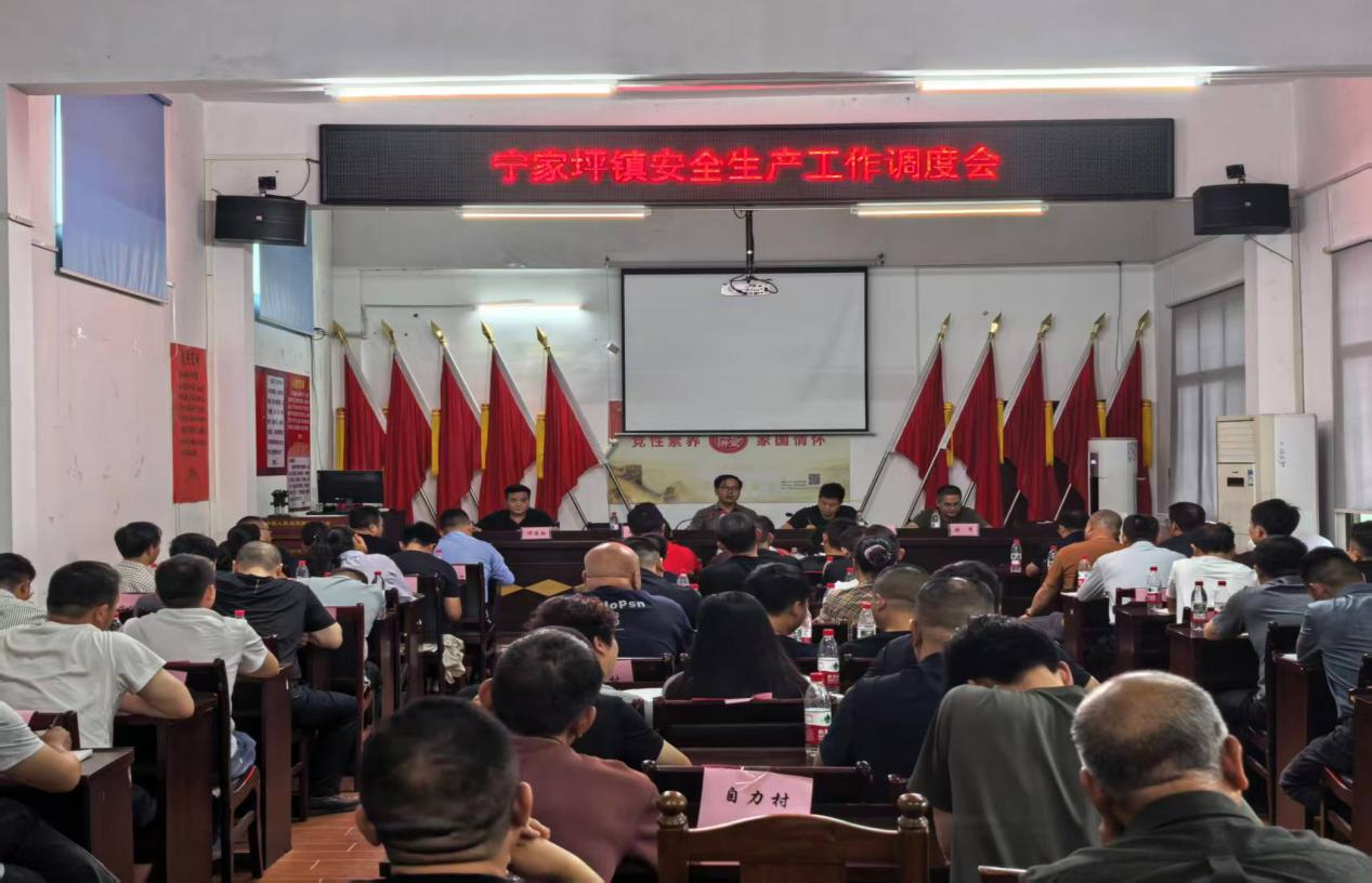 “宁”心聚力 | 紧绷安全弦 筑牢防护网 ——宁家坪镇召开安全生产工作调度会