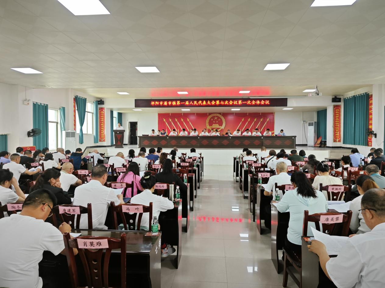 潘市镇第一届人民代表大会第七次会议召开