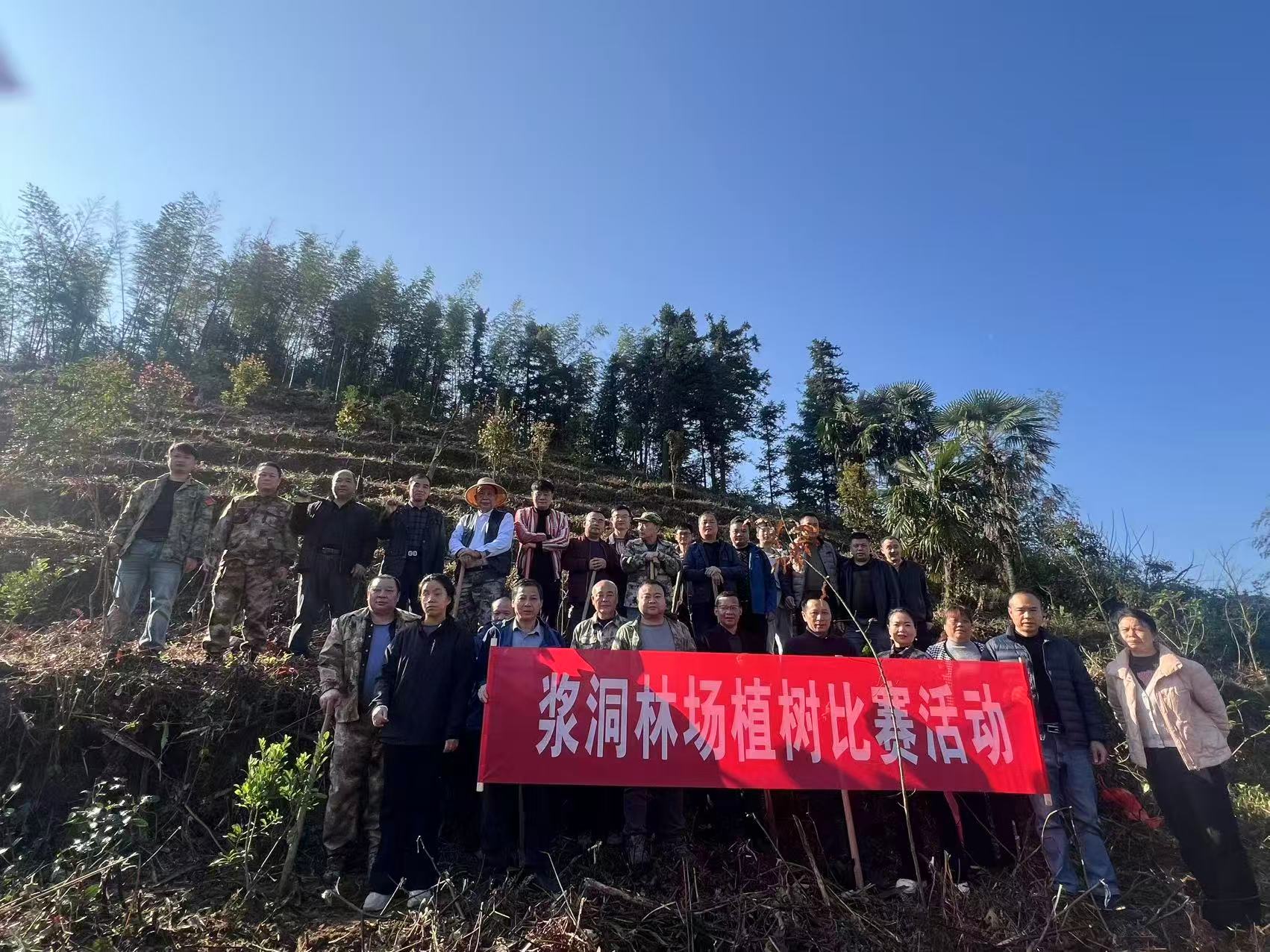 蓝山县浆洞国有林场：植树技能竞赛强本领 以技兴林筑屏障