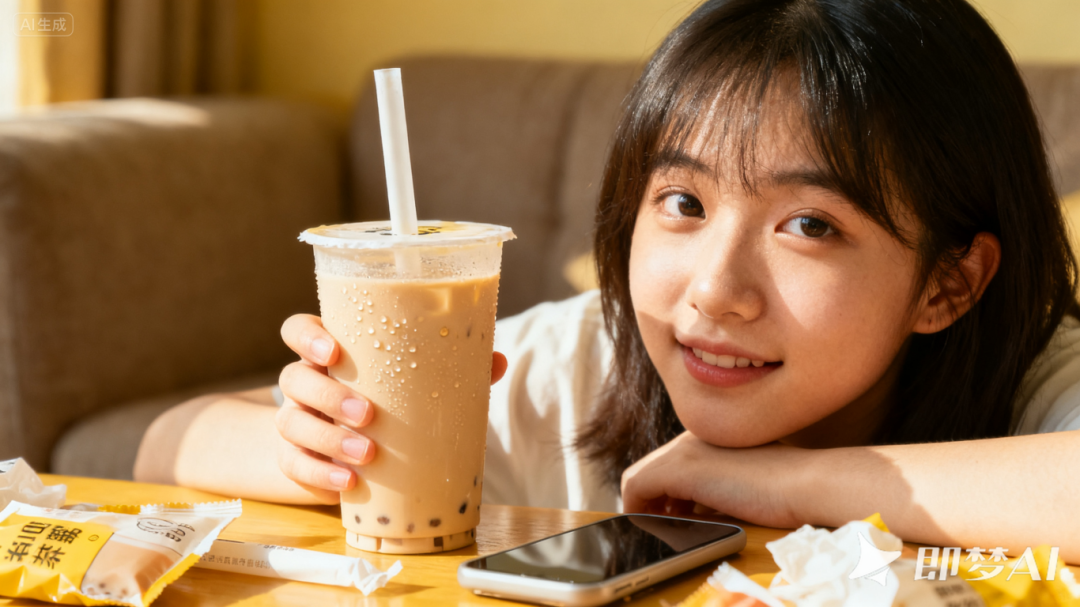 jimeng-2025-09-19-8598-在室内喝奶茶.png