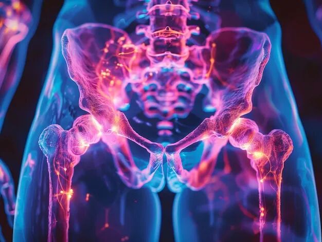 腰背剧痛示意图