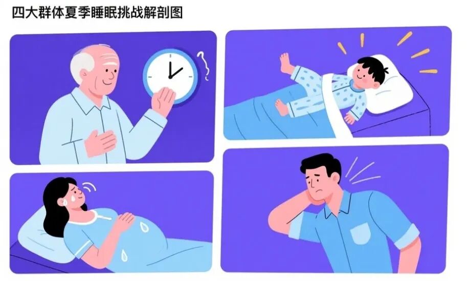 不同人群睡眠问题