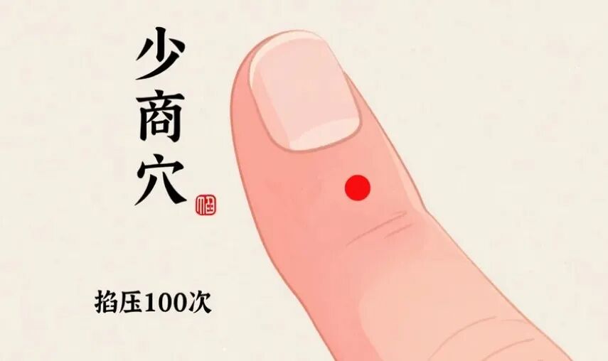 穴位按摩示意图