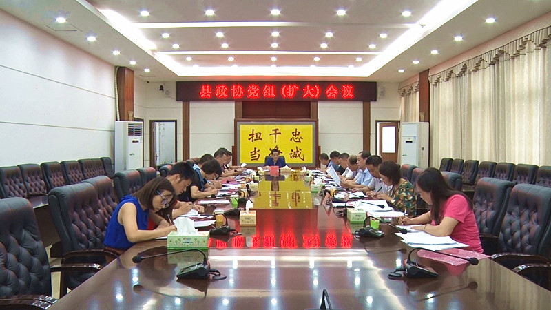 县政协召开党组（扩大）会议