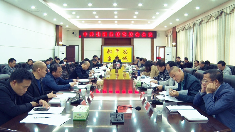 彭生智主持召开第19次县委常委会会议