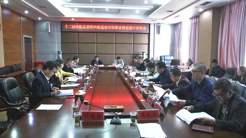 县委第四轮巡察问题整改情况集中评审会召开