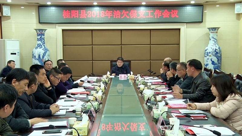 全县2018年清欠保支工作会议召开