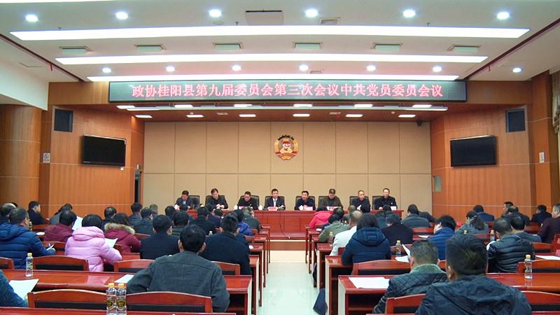 政协桂阳县九届三次会议中共党员委员会议召开