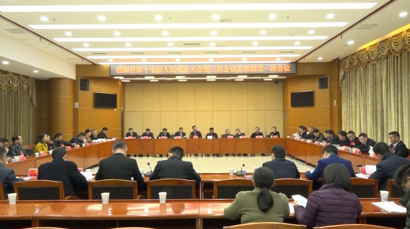 县十七届人大三次会议举行主席团第一次会议