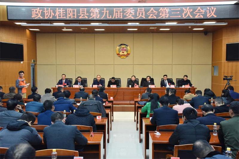 政协桂阳县第九届委员会第三次会议举行第二次全体会议