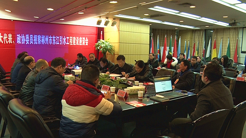 我县部分市人大代表和政协委员调研东江引水工程