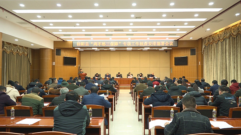 我县召开“两不愁三保障”专项工作核查安排部署会