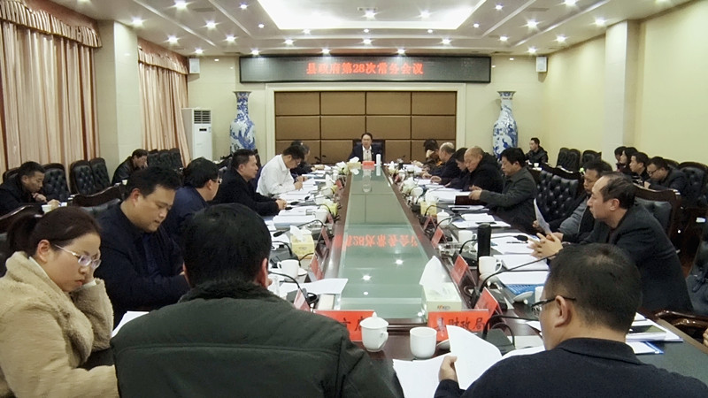 朱阳辉主持召开县政府第28次常务会议