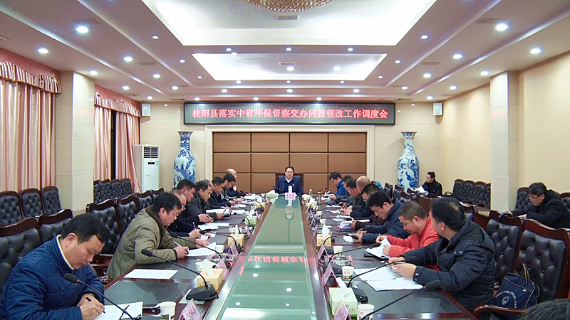 朱阳辉调度中省环保督察交办问题整改工作