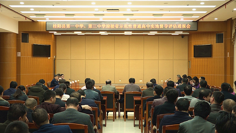 省示范性普通高中实地督导评估桂阳一中、桂阳三中通报会召开