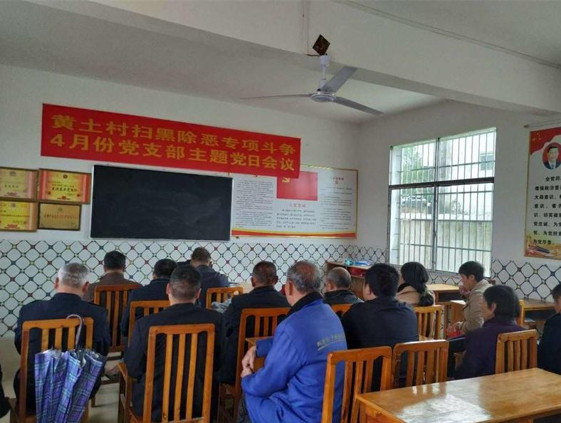 舂陵江镇开展“扫黑除恶专项斗争”主题党日活动