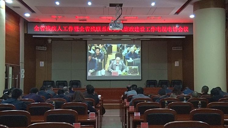  省、市残疾人工作暨残联系统党风廉政建设工作电视电话会议召开