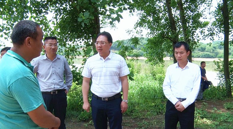 朱阳辉督导仁义镇欧阳海库区“清四乱”工作