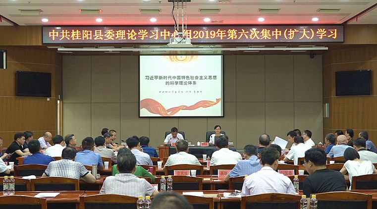 县委理论学习中心组开展2019年第六次集中（扩大）学习