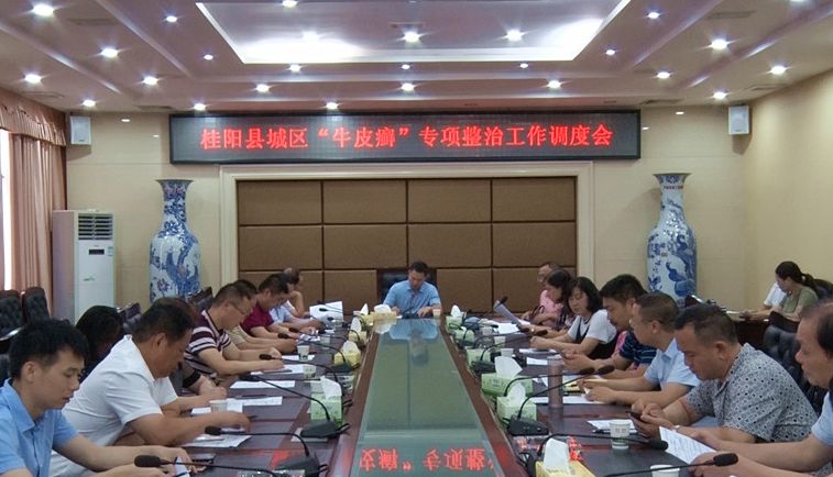  我县调度城区“牛皮癣”专项整治工作