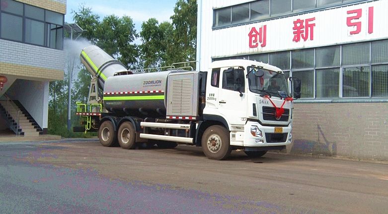 我县获赠一台多功能抑尘车 